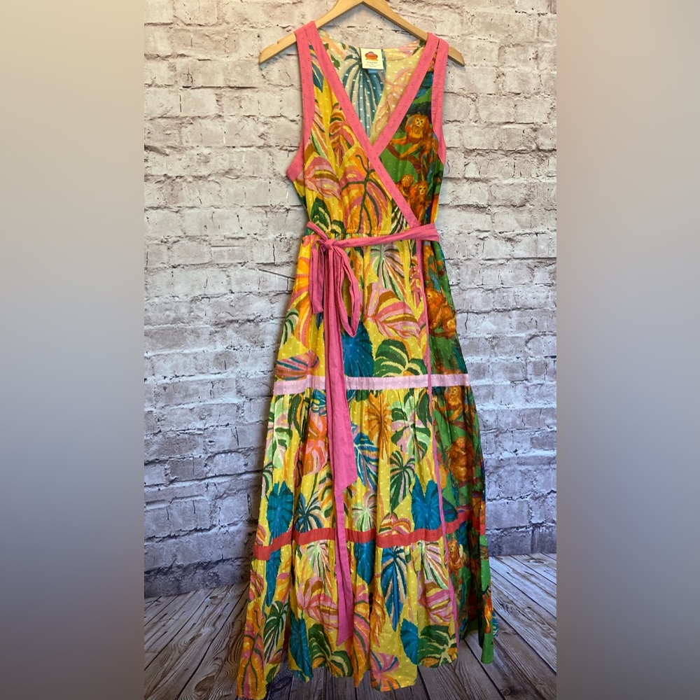 Gorgeous Farm Rio Anthologie Cotton Maxi Dress, size L - Picture 2 of 11